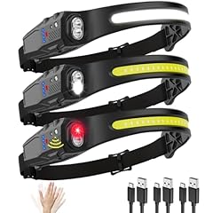 Headlamp rechargeable 3pack for sale  Delivered anywhere in USA 