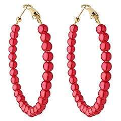 Pearl hoop earrings for sale  Delivered anywhere in USA 