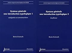 Syntaxe generale introduction d'occasion  Livré partout en France