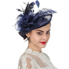 Women feather fascinator for sale  Delivered anywhere in UK