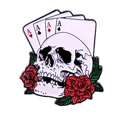 Skull brooch rose for sale  Delivered anywhere in UK