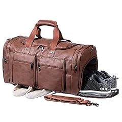 Leather travel bag for sale  Delivered anywhere in USA 