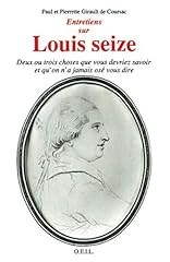 Entretiens louis xvi d'occasion  Livré partout en France