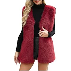 Faux fur gilet for sale  Delivered anywhere in UK