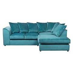Plush teal corner for sale  Delivered anywhere in UK