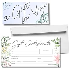 Paper gift certificates for sale  Delivered anywhere in USA 