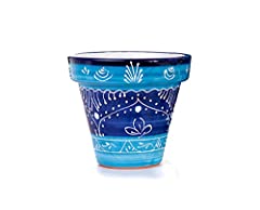 Ceramic Plant Pot Handmade “Mediterraneo” Hand-Painted for sale  Delivered anywhere in UK