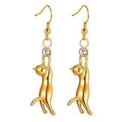 Cat earrings women for sale  Delivered anywhere in USA 