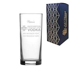 Engraved vodka glass for sale  Delivered anywhere in UK