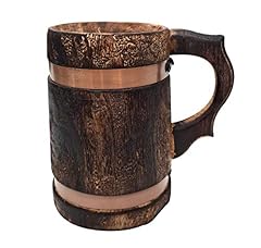 Medieval Handmade Wooden Beer Mug Antique Brown Eco-friendly for sale  Delivered anywhere in Canada