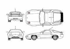 Photo blueprint porsche for sale  Delivered anywhere in UK
