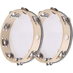 Pack tambourine wooden for sale  Delivered anywhere in UK