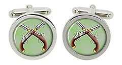 Duelling pistols cufflinks for sale  Delivered anywhere in UK