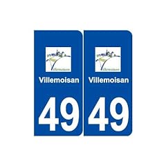 Villemoisan logo autocollant d'occasion  Livré partout en France