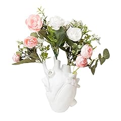 LIBOOI Vaso anatomico del cuore, vaso di fiori della resina vaso del cuore umano vasi a forma di cuore per i fiori usato  Spedito ovunque in Italia 
