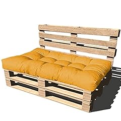 Cuscino per Bancale 120x80x15 cm - Cuscino per Seduta Divano Pallet di legno - COLORE GIALLO ARANCIATO usato  Spedito ovunque in Italia 