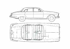 Photo blueprint jaguar for sale  Delivered anywhere in UK