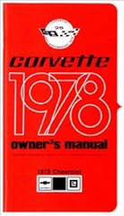 1978 corvette owners for sale  Delivered anywhere in USA 