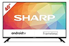 Sharp Aquos 40FG6EA, 40" LED Smart TV FHD Android 11, DVB-T2/S2, 1920 x 1080 Pixels, Wi-Fi, Nero, 2xHDMI, 2xUSB, Chromecast integrato, Dolby Audio usato  Spedito ovunque in Italia 