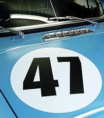 Used, CLASSIC VINTAGE CAR RACE RALLY NUMBERS 40cm PAIR MG for sale  Delivered anywhere in UK