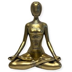 Golden ceramic yoga for sale  Delivered anywhere in UK