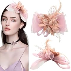 Kasesss rosa fascinator usato  Spedito ovunque in Italia 