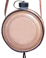 Leather covered canteen for sale  Delivered anywhere in USA 