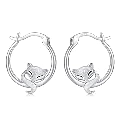 Fox earrings 925 for sale  Delivered anywhere in USA 