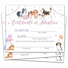 Dog adoption certificate for sale  Delivered anywhere in USA 