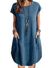 Zanzea leinenkleid damen gebraucht kaufen  Wird an jeden Ort in Deutschland