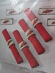 Poinsettia napkin rings for sale  Delivered anywhere in USA 