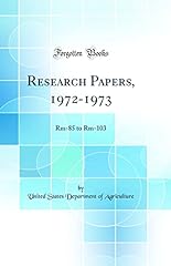 Research papers 1972 d'occasion  Livré partout en France