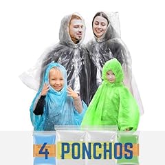 Rain ponchos family for sale  Delivered anywhere in USA 