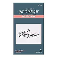 Spellbinders happy birthday for sale  Delivered anywhere in USA 