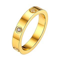 FOCALOOK Ehering Partnerring für Frauen Ring 4mm breit gebraucht kaufen  Wird an jeden Ort in Deutschland
