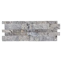 Silver travertine stacked for sale  Delivered anywhere in USA 