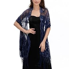 Vimate navy shawls for sale  Delivered anywhere in USA 