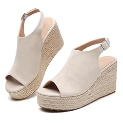 Tilocow beige espadrilles for sale  Delivered anywhere in USA 