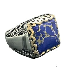 Lapis Lazuli Men Silver Ring, Sterling Silver Jewelry, for sale  Delivered anywhere in USA 