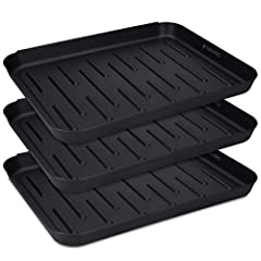 Navaris Set of 3 Shoe Drip Trays - Multi-Purpose Boot, used for sale  Delivered anywhere in UK