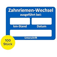 Zahnriemenwechsel aufkleber 10 gebraucht kaufen  Wird an jeden Ort in Deutschland