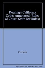 Deering california codes d'occasion  Livré partout en France