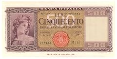 Cartamoneta.com 500 lire usato  Spedito ovunque in Italia 