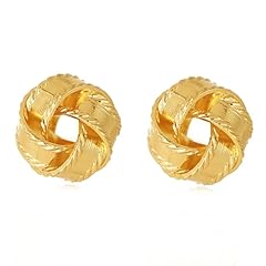 Gold stud earrings for sale  Delivered anywhere in USA 