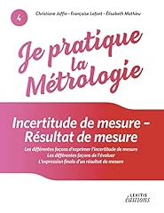 Pratique métrologie incertitu d'occasion  Livré partout en France