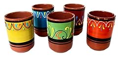 Terracotta cups set usato  Spedito ovunque in Italia 