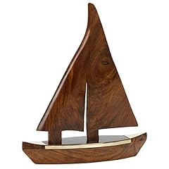 Wooden sailboat 23x18cm for sale  Delivered anywhere in UK
