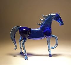 Blue glass horse for sale  Delivered anywhere in USA 