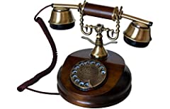 Usato, Opis 1921 Cable - Modello A - Telefono Fisso Vintage/Telefono Vintage/Telefono di Casa/Telefono Fisso Design/Telefono Vintage Fisso di Legno e Metallo con Disco Combinatore usato  Spedito ovunque in Italia 