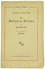Méditations bibliques hamann. d'occasion  Livré partout en France